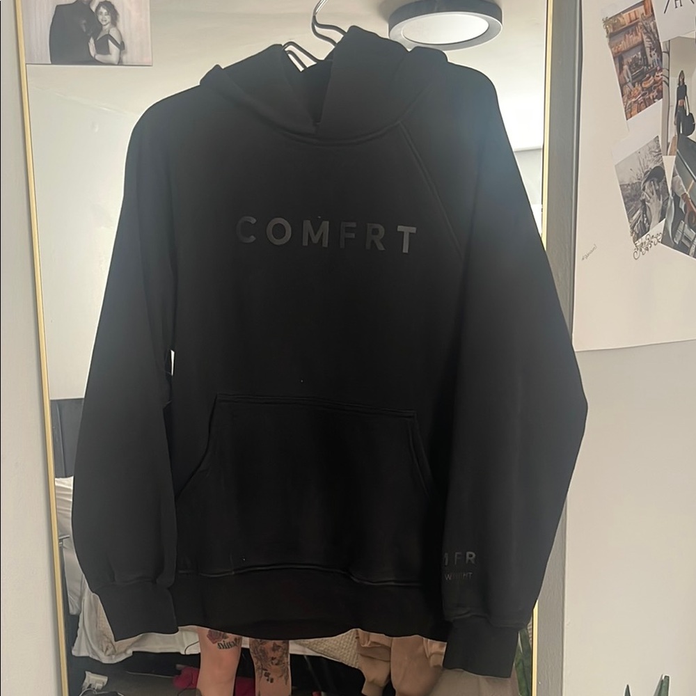 Classic Black Crew Neck Sweater with Logo